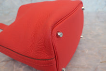 Load image into Gallery viewer, HERMES PICOTIN LOCK PM Clemence leather Rouge tomate A Engraving Hand bag 700110151