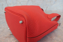 Load image into Gallery viewer, HERMES PICOTIN LOCK PM Clemence leather Rouge tomate A Engraving Hand bag 700110151