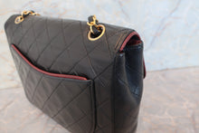 Load image into Gallery viewer, CHANEL Matelasse By color chain shoulder bag Lambskin Black/Red/Gold hadware Shoulder bag 700100093
