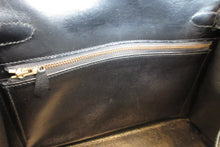 画像をギャラリービューアに読み込む, HERMES/エルメス ケリー28 ボックスカーフ ブラック 〇T刻印 ショルダーバッグ 700030274