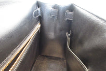 画像をギャラリービューアに読み込む, HERMES/エルメス ケリー28 ボックスカーフ ブラック 〇T刻印 ショルダーバッグ 700030274