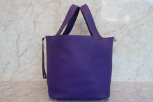 Load image into Gallery viewer, HERMES PICOTIN LOCK GM Clemence leather Ultravaiolet □P Engraving Hand bag 700090050