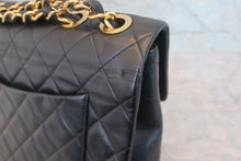 画像をギャラリービューアに読み込む, CHANEL/シャネル デカマトラッセシングルフラップチェーンショルダーバッグ ラムスキン ブラック/ゴールド金具 ショルダーバッグ 800010185