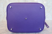 Load image into Gallery viewer, HERMES PICOTIN LOCK GM Clemence leather Ultravaiolet □P Engraving Hand bag 700090050