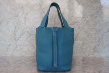 Load image into Gallery viewer, HERMES PICOTIN LOCK GM Clemence leather Blue jean  □P Engraving 700020219