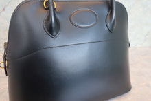 将图片加载到图库查看器,HERMES/BOLIDE 31 Box carf leather Black 〇Y刻印 Hand bag 700120244