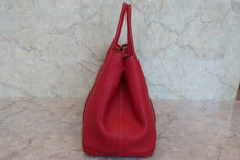 将图片加载到图库查看器,HERMES GARDEN PARTY PM Negonda leather Rouge casaque □Q刻印 Tote bag 800080197