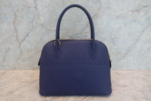 画像をギャラリービューアに読み込む, HERMES/エルメス ボリード27 ヴォーエプソン ブルーアンクル D刻印 ハンドバッグ 700120240