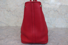 将图片加载到图库查看器,HERMES GARDEN PARTY PM Negonda leather Rouge casaque □Q刻印 Tote bag 800080197