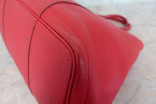 将图片加载到图库查看器,HERMES GARDEN PARTY PM Negonda leather Rouge casaque □Q刻印 Tote bag 800080197