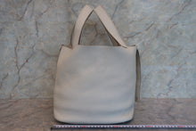 Load image into Gallery viewer, HERMES PICOTIN LOCK GM Clemence leather Pearl gray □O Engraving Hand bag 700030190