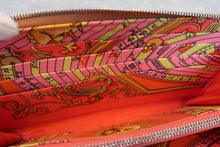 Load image into Gallery viewer, HERMES  Azapp Long Silkin Epsom leather/Silk Cognac X Engraving Wallet 700050128