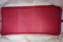 将图片加载到图库查看器,HERMES GARDEN PARTY PM Negonda leather Rouge casaque □Q刻印 Tote bag 800080197