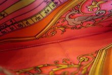 Load image into Gallery viewer, HERMES  Azapp Long Silkin Epsom leather/Silk Cognac X Engraving Wallet 700050128