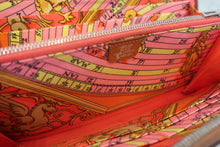Load image into Gallery viewer, HERMES  Azapp Long Silkin Epsom leather/Silk Cognac X Engraving Wallet 700050128
