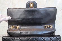 Load image into Gallery viewer, CHANEL Medium Matelasse single flap chain shoulder bag Lambskin Black/Gold hadware Shoulder bag 700100101