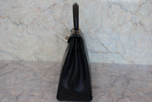 将图片加载到图库查看器,HERMES KELLY 28 Box carf leather Black 〇Z刻印 Shoulder bag 800090146