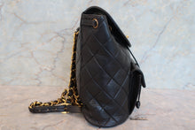 Load image into Gallery viewer, CHANEL Matelasse chain back pack Lambskin Black/Gold hadware Back pack 700090056