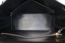 将图片加载到图库查看器,HERMES KELLY 28 Box carf leather Black 〇Z刻印 Shoulder bag 800090146