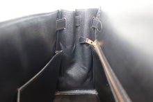 将图片加载到图库查看器,HERMES KELLY 28 Box carf leather Black 〇Z刻印 Shoulder bag 800090146