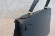 画像をギャラリービューアに読み込む, HERMES/エルメス ケリー28 クシュベル ネイビー 〇Y刻印 ショルダーバッグ 700120222