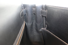 将图片加载到图库查看器,HERMES KELLY 28 Box carf leather Black 〇Z刻印 Shoulder bag 800090146