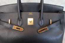 Load image into Gallery viewer, HERMES BIRKIN 35 Ardennes leather Black 〇Y Engraving Hand bag 700110153
