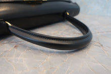 将图片加载到图库查看器,HERMES KELLY 35 Box carf leather Black 〇P刻印 Hand bag 800020062