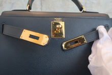 画像をギャラリービューアに読み込む, HERMES/エルメス ケリー28 クシュベル ネイビー 〇Y刻印 ショルダーバッグ 700120222