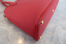 将图片加载到图库查看器,HERMES/BOLIDE 27 Graine Couchevel leather Rouge vif 〇W刻印 Shoulder bag 800040188