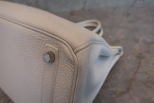 画像をギャラリービューアに読み込む, HERMES/エルメス バーキン30 トリヨンクレマンス ホワイト □M刻印 ハンドバッグ 700040161