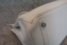 画像をギャラリービューアに読み込む, HERMES/エルメス バーキン30 トリヨンクレマンス ホワイト □M刻印 ハンドバッグ 700040161