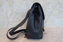 Load image into Gallery viewer, CHANEL CC Chain back pack Caviar skin Navy/Gold hadware Back pack 700090069