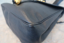 Load image into Gallery viewer, CHANEL CC Chain back pack Caviar skin Navy/Gold hadware Back pack 700090069