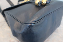 Load image into Gallery viewer, CHANEL CC Chain back pack Caviar skin Navy/Gold hadware Back pack 700090069