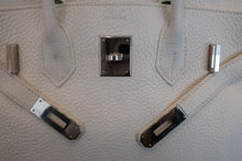 画像をギャラリービューアに読み込む, HERMES/エルメス バーキン30 トリヨンクレマンス ホワイト □M刻印 ハンドバッグ 700040161