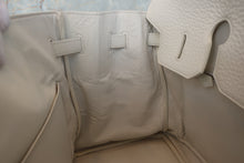 Load image into Gallery viewer, HERMES BIRKIN 35 Clemence leather White □F Engraving Hand bag 700110150