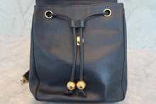 Load image into Gallery viewer, CHANEL CC Chain back pack Caviar skin Navy/Gold hadware Back pack 700090069
