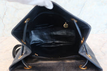Load image into Gallery viewer, CHANEL CC Chain back pack Caviar skin Navy/Gold hadware Back pack 700090069