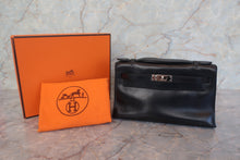画像をギャラリービューアに読み込む, HERMES/エルメス ポシェットケリー ヴォーガリバー ブラック □I刻印 ハンドバッグ 700120250
