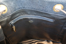 Load image into Gallery viewer, CHANEL CC Chain back pack Caviar skin Navy/Gold hadware Back pack 700090069