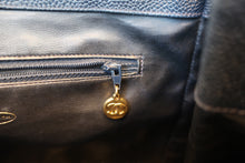 Load image into Gallery viewer, CHANEL CC Chain back pack Caviar skin Navy/Gold hadware Back pack 700090069