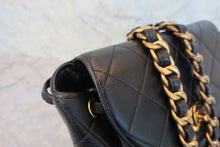 Load image into Gallery viewer, CHANEL Matelasse chain back pack Lambskin Black/Gold hadware Back pack 800070100
