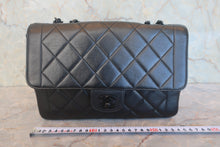 画像をギャラリービューアに読み込む, CHANEL/シャネル マトラッセチェーンショルダーバッグ ラムスキン オールブラック ショルダーバッグ 800020080