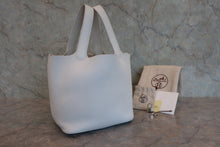 将图片加载到图库查看器,HERMES PICOTIN LOCK MM Clemence leather White A刻印 Hand bag 800090144