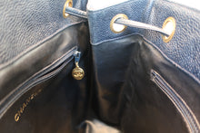 Load image into Gallery viewer, CHANEL CC Chain back pack Caviar skin Navy/Gold hadware Back pack 700090069