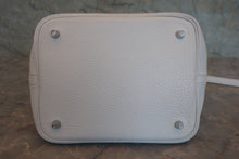 将图片加载到图库查看器,HERMES PICOTIN LOCK MM Clemence leather White A刻印 Hand bag 800090144