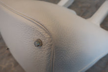 将图片加载到图库查看器,HERMES PICOTIN LOCK MM Clemence leather White A刻印 Hand bag 800090144