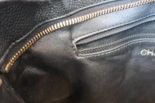 Load image into Gallery viewer, CHANEL Medallion Tote Caviar skin Black/Gold hadware Tote bag 700110134