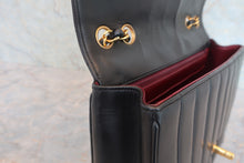 Load image into Gallery viewer, CHANEL Mademoiselle V-Stitch chain shoulder bag Lambskin Black/Gold hadware Shoulder bag 800060185
